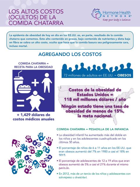 Costos ocultos de la comida chatarra