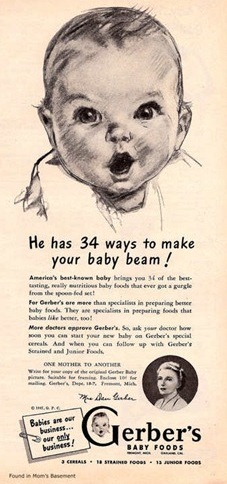 Anuncio de Gerber 1947