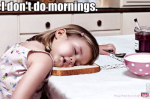 El desayuno es importante, menos cuando sigues dormid@